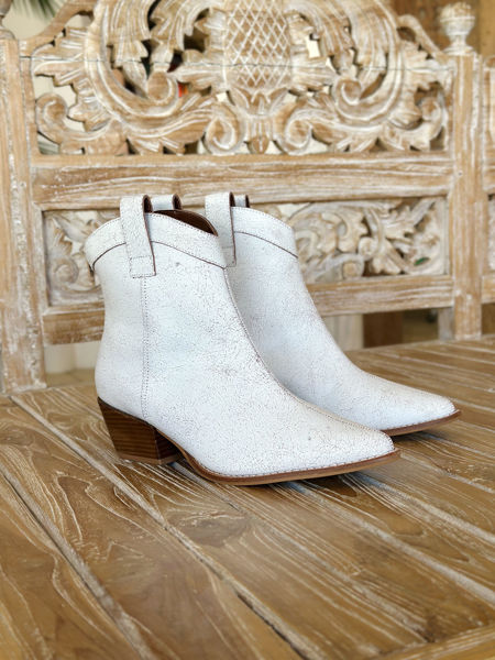 Imagen de Bota Texana Tarly Blanco Craquelado