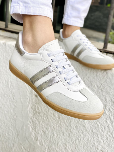 Imagen de Sneaker Harvey Blanco Plateado