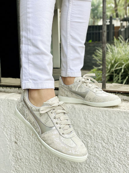 Imagen de Sneaker Paulsen Plata Craquelado