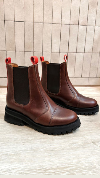 Imagen de Bota Hodor Chocolate y Rojo