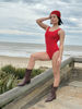 Imagen de Mesh Hat Lurex Rojo