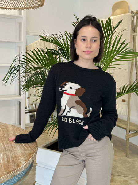 Imagen de Buzo Lana Puppy Negro