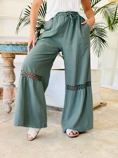 Imagen de Pantalon Bamboo  Verde Oliva