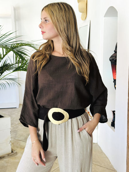 Imagen de Blusa Doha Chocolate