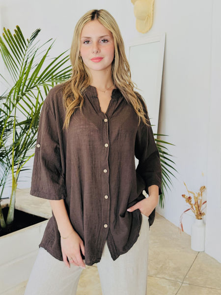 Imagen de Blusa Viterbo Chocolate